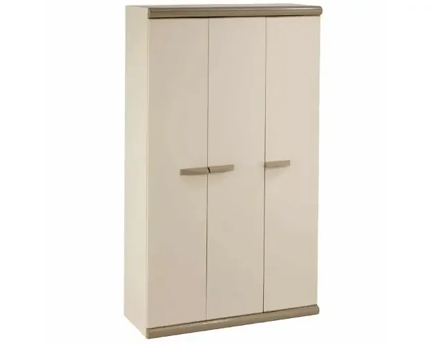 Armario escobero de jardín resina nebrasca gardiun 93,6x39x169 cm beige 3 p | Brico Depôt Spedizione Espresso