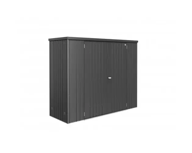 Armario metalico biohort alto jardin color gris oscuro metalizada 230 large | Brico Depôt Vendita Finale