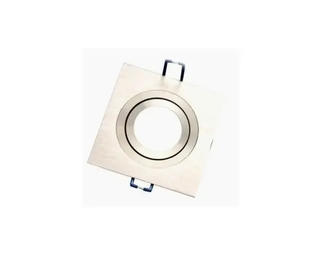 Aro empotrable cuadrado de aluminio orientable para bombilla LED gsc 070195 | Brico Depôt Promozione