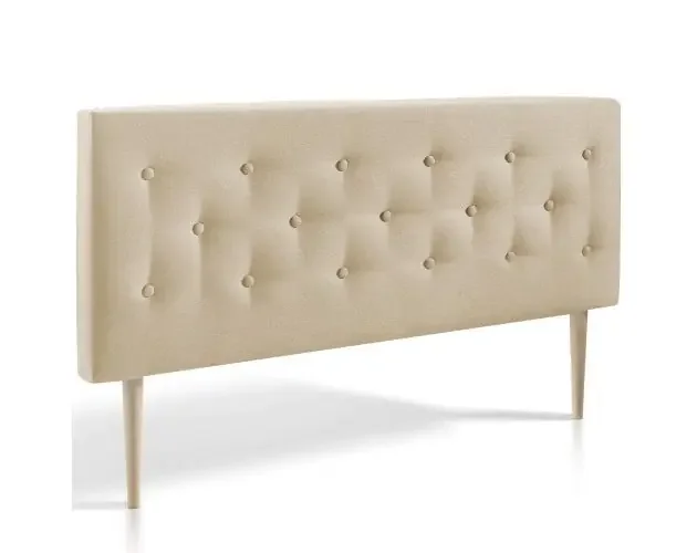 Artigianale Cabecero tapizado oslo 140×100 cm, tela beige, 8 cm de profundidad | Brico Depôt