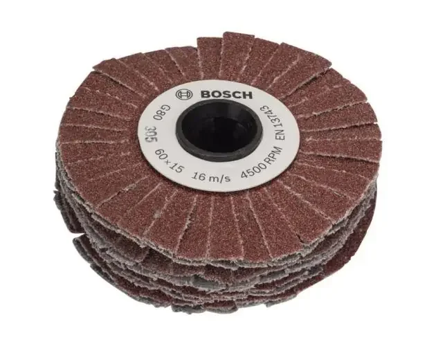 Artigianale Cilindro abrasivo Bosch – (accesorio para texoro, grano 80, ancho 15mm, bla | Brico Depôt