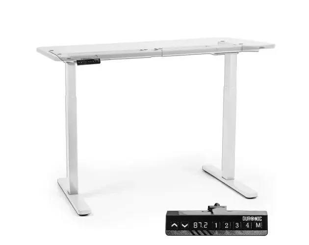 Artigianale Duronic tm22 we: marco escritorio eléctr. Ajustable, memoria – blanco | Brico Depôt