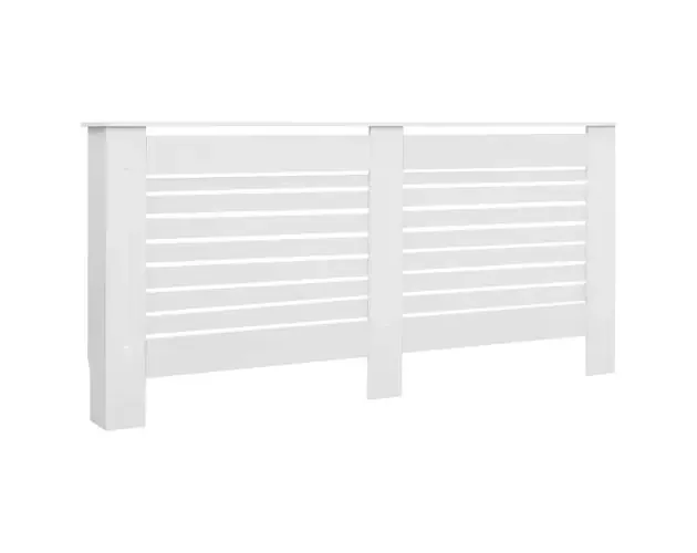 Artigianale vidaXL cubierta para radiador mdf blanco 172x19x81,5 cm | Brico Depôt