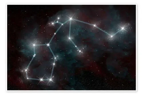 Artist‘s depiction of the constellation Aquarius the Water Bearer. de Marc Ward Stocktrek Images
