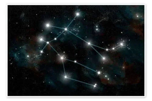 Artist‘s depiction of the constellation Gemini the Twins. de Marc Ward Stocktrek Images