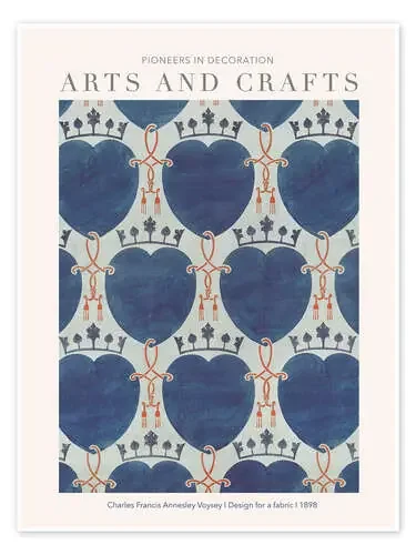 Arts and Crafts – Design for a Fabric I de Charles Francis Annesley Voysey Exhibition Posters