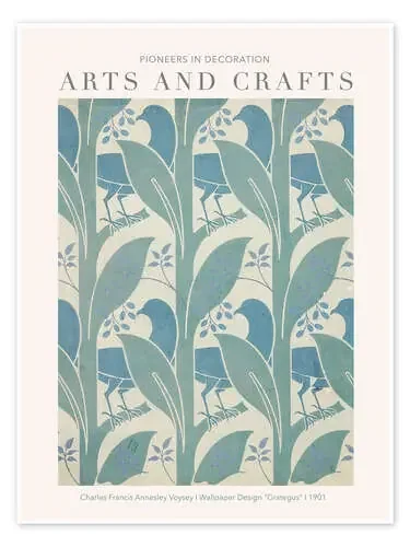 Arts and Crafts – Grategus I de Charles Francis Annesley Voysey Exhibition Posters
