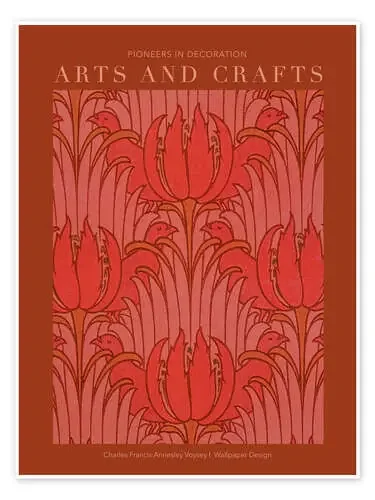 Arts and Crafts – Wallpaper Design II de Charles Francis Annesley Voysey Exhibition Posters