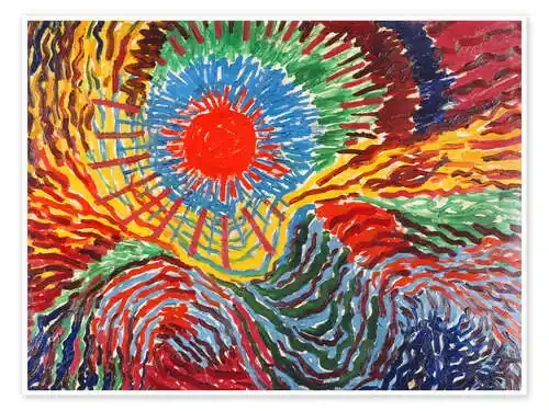 Astral Composition X (Rising Sun), 1912 de Wilhelm Morgner ARTOTHEK