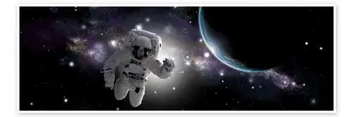 Astronaut floating in outer space de Marc Ward Stocktrek Images