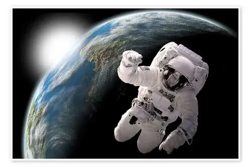 Astronaut in space de Marc Ward Stocktrek Images