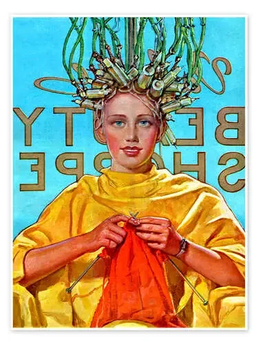 At the hairdresser de Vintage Advertising Collection