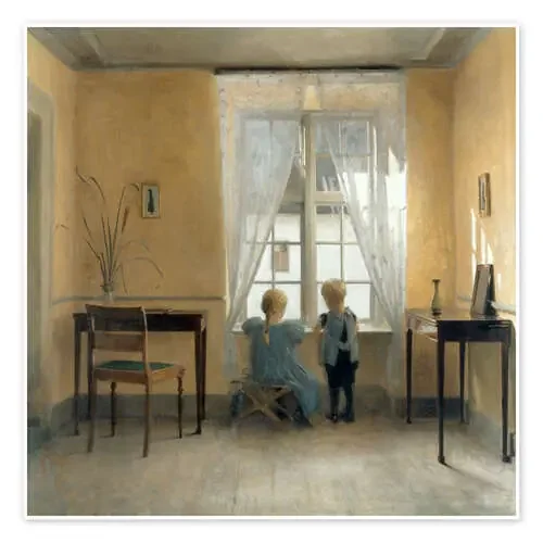At the window de Peter Vilhelm Ilsted akg-images