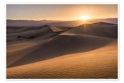 Atardecer en las dunas del valle de la muerte de Andreas Wonisch