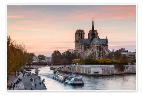 Atardecer en Notre Dame, París de Matteo Colombo