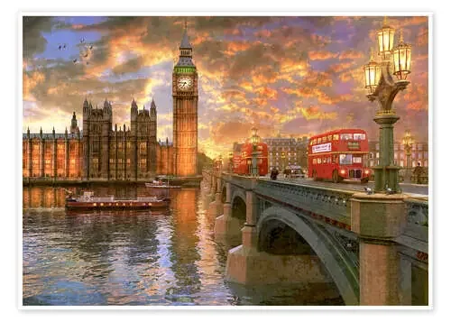 Atardecer en Westminster de Dominic Davison MGL Licensing