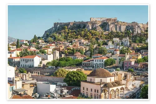 Athens old town and the Acropolis de George Pachantouris