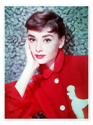 Audrey Hepburn in Red Bridgeman Images