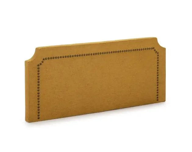 Autentico Cabecero tapizado leonor 160 x 60 cm mostaza, 8 cm grosor | Brico Depôt