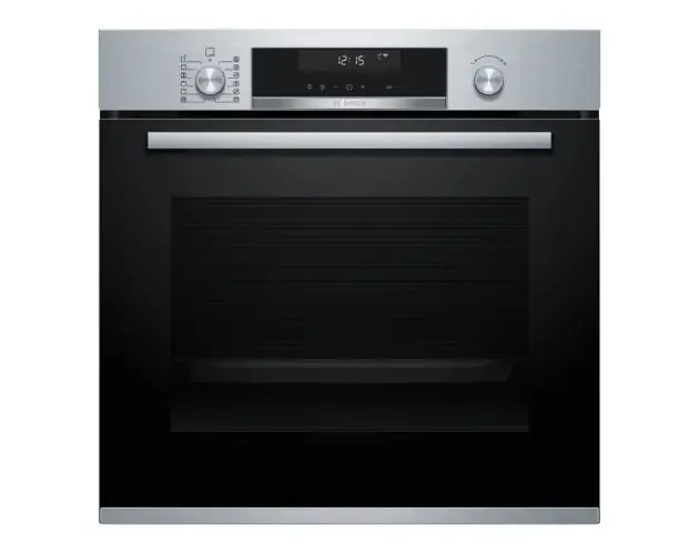 Autentico Horno Bosch hbb578bs6 cristal negro inox pirólisis | Brico Depôt