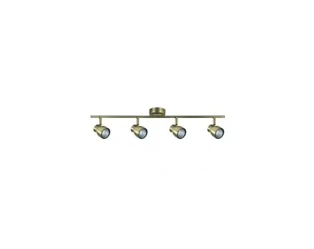 Autentico Regleta 4 luces chacho dorado 8.5cm | Brico Depôt