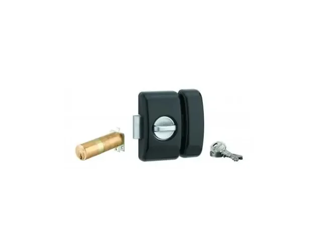 Autentico Thirard – cerradura de botón universal ajustable para puerta de entrada, hg | Brico Depôt