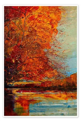 Autumn Glow on the Water II de Justyna Kopania