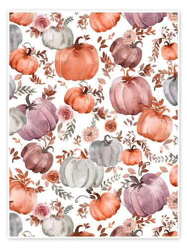Autumn Pumpkin Pattern de Ninola Design
