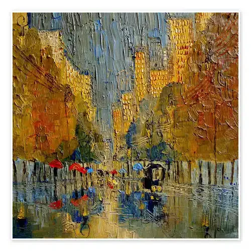 Autumn Street in New York de Justyna Kopania