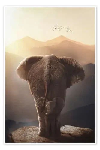 Baby Elephant with his Mother de Gen Z