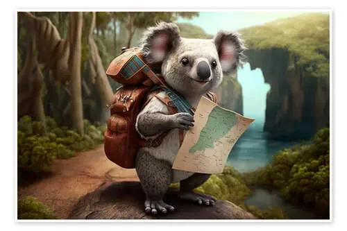 Backpacking Koala de Michael artefacti