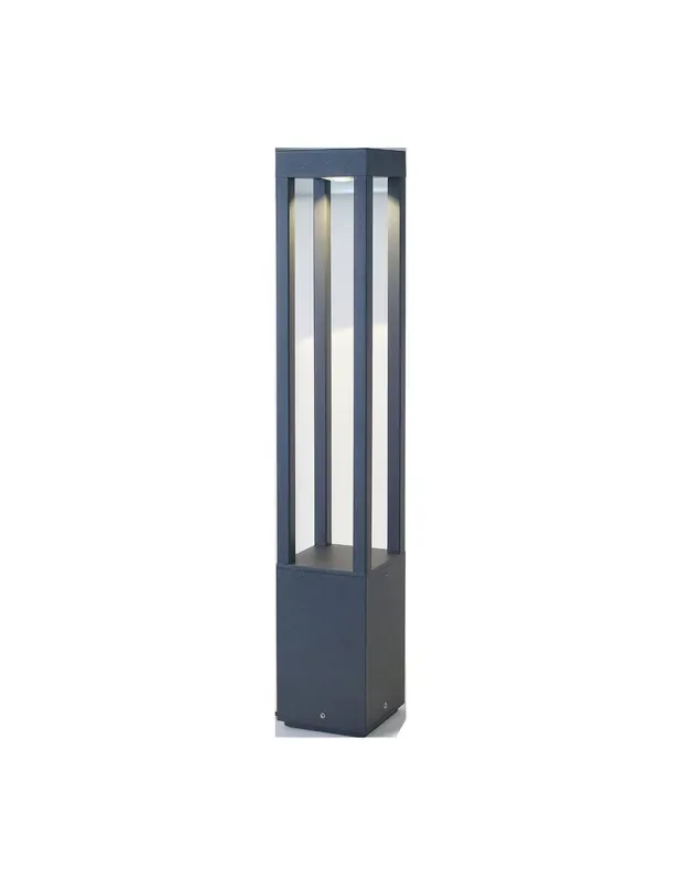 Baliza Alta Exterior Gris 4 Caras