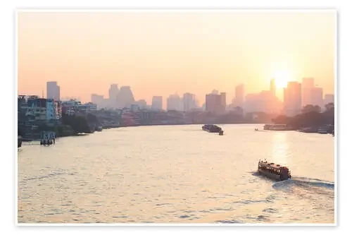 Bangkok skyline at sunrise, Thailand II de Fabio Lamanna