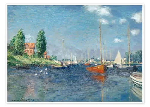 Barca roja, Argenteuil de Claude Monet Master Collection