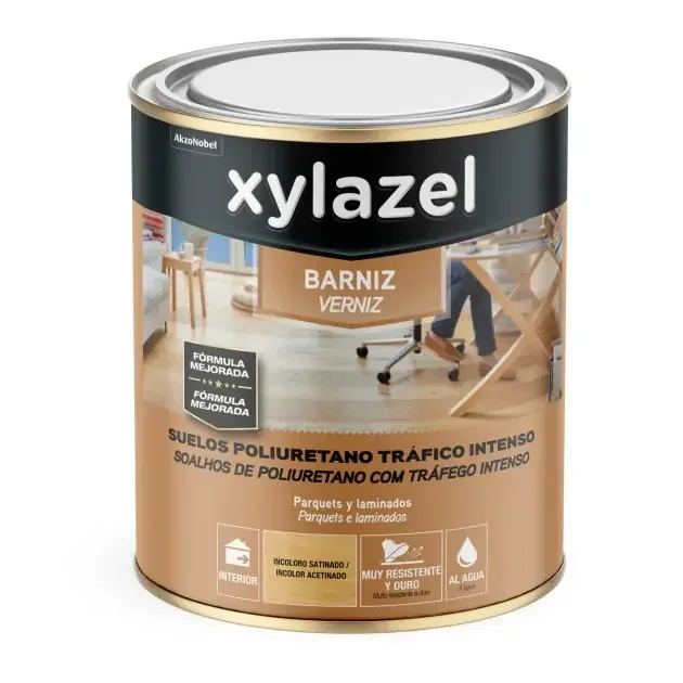 Barniz suelo agua incoloro satinado 750 ml Xylazel | Brico Depôt Prezzo Ridotto