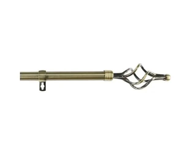 Barra de acero extensible y decorativa (dorado, 120-210cm trenza acero) | Brico Depôt Prezzo Di Fabbrica