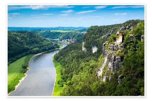 Bastei rocks in Saxon Switzerland close to Dresden de Reiner Würz
