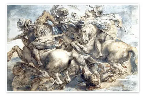 Battle of Anghiari, sketch de Peter Paul Rubens akg-images