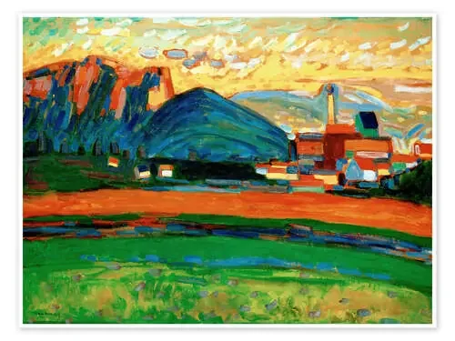 Bavarian Mountains, Village de Wassily Kandinsky akg-images