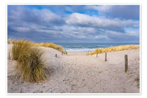 Beach Entrance on the Baltic Sea Coast in Graal Müritz de Rico Ködder