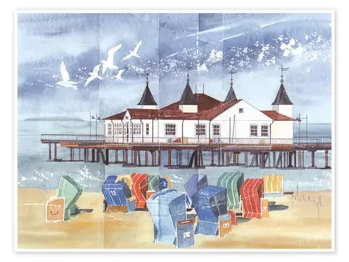 beach impression de Franz Heigl Advocate Art