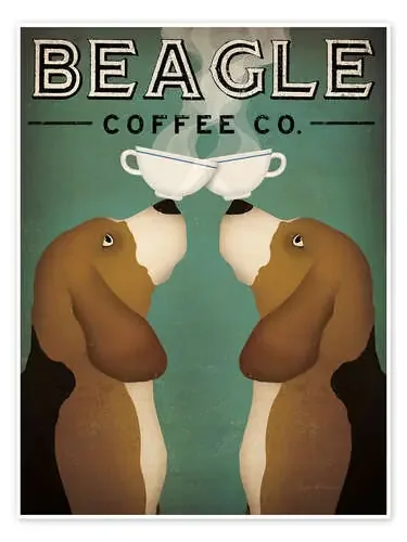 Beagle Coffee Co. de Ryan Fowler Wild Apple Graphics