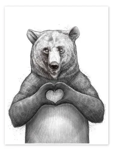 Bear with heart de Nikita Korenkov
