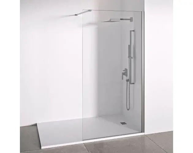 Bellobath – mampara de ducha fija 110 cm – ancho 108-110 cm – plata | Brico Depôt Garanzia Inclusa