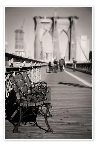 Bench on Brooklyn Bridge de Denis Feiner