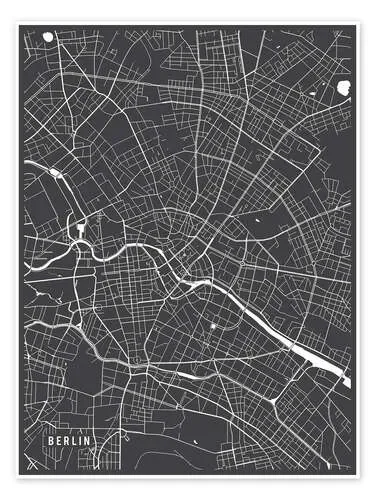 Berlín, Alemania Mapa I de Main Street Maps