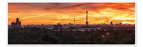 Berlin Skyline Sunset – Panorama de Frank Herrmann
