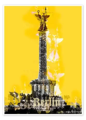 Berlin Victory Column (on Yellow) de JASMIN!