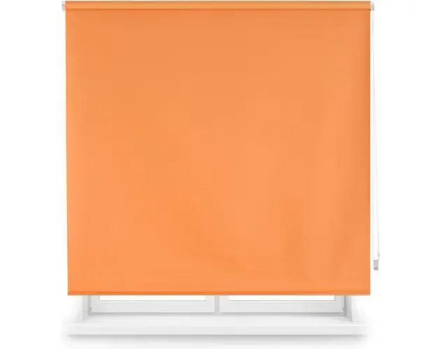 Bestseller Estor enrollable opaco a medida 120×175 naranja | Brico Depôt