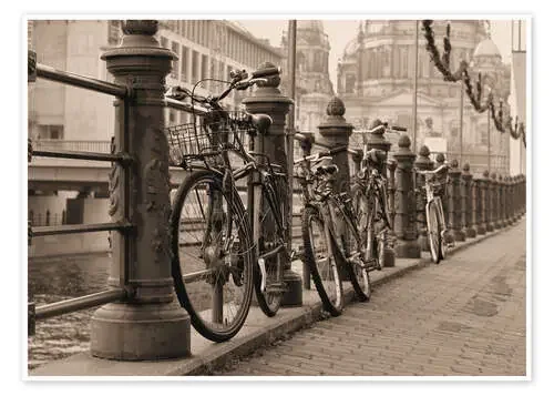 Bicycles on a promenade Editors Choice